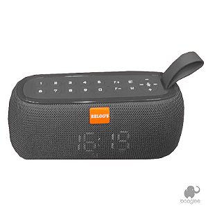 Rádio Relógio com Alarme Portátil USB Bluetooth YR-177 Cinza
