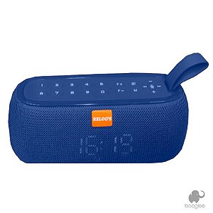 Rádio Relógio com Alarme Portátil USB Bluetooth YR-177 Azul