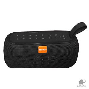 Rádio Relógio com Alarme Portátil USB Bluetooth YR-177 Preto