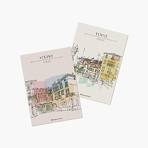 Cartões Postais da Itália (Kit com 8)