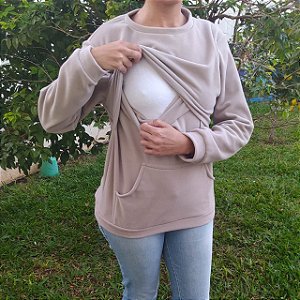 Blusa de amamentação inverno