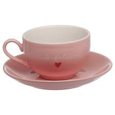 Jogo 12 Xícaras de Chá Rosa  Hauskraft 160ml