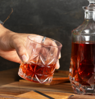 Jogo 6 Copos Baixos Wisky de Vidro Clarisse 350ml Hauskraft