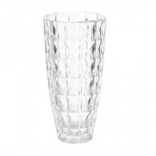 Vaso De Vidro Cristal Resistente Design no Vidro 28x14cm