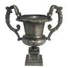 Ânfora Maior Metal Prateado Classico Alças Grande Luxo