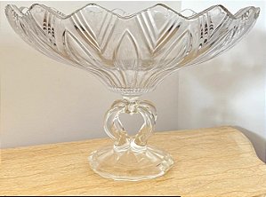 Centro De Mesa 40cm Lapidado Base Design Curvado