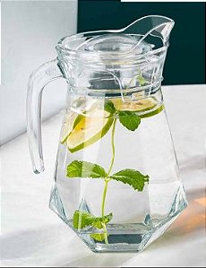 Jarra De Vidro Com Tampa Plástico 1,4 Litros