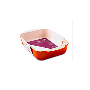 Assadeira Studio Hercules 25x20cm 2,L 1 Retangular Laranja