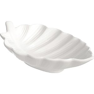 Folha Decorativa de Porcelana Branca 14,5cm