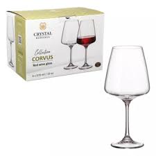 Taça Para Vinho De Cristal Bohemia Corvus 570ML 6 Peças