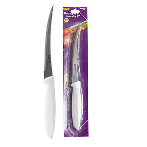 Faca Para Tomate De Inox Com Cabo de Plástico Branco 5" 5351/05