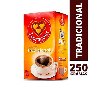 CAFE VACUO 3 CORACOES TRAD.250G