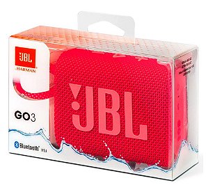 Caixa De Som JBL Go 3 Bluetooth 5.1 Vermelho
