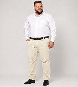Calça Masculina Social Esporte Fino OFF White Plus Size 50 ao 80 2080
