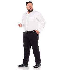 Calça Masculina Social Esporte Fino Preta Plus Size 50 ao 80 2080