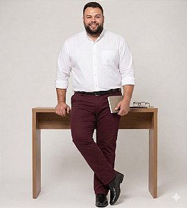 Calça Masculina Social Esporte Fino Vinho Plus Size 50 ao 80 2080