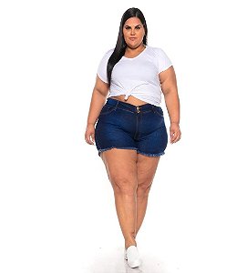 Short Jeans Stretch  Barra Desfiada 44 Ao 70 3383