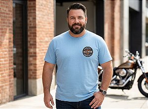 Camiseta Estampada Masculina Motor or Azul Plus Size XP ao G5