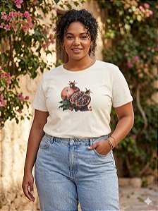 T-shirt Feminina Estampada OFF-White Plus size G1