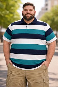 Polo Algodão Com Elastano Fio Tinto Penteado Turquesa Xp Ao G5