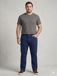 Calça Jeans Stretch Masculina Basíca Escura Do 50 ao 80 2298
