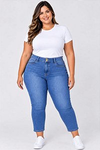 Calça Feminina Capri Jeans Stretch Clear Plus size 44 ao 70 3468