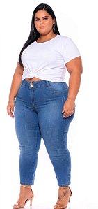 Calça Feminina Capri Jeans Stretch Clear Plus size 44 ao 70 3468