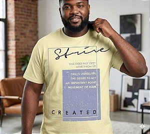 Camiseta Estampada Strive Created Amarela XP a G5