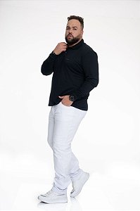 Camisa Polo Manga Longa Preta XP ao G5