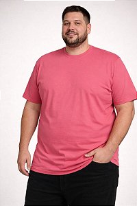 Camiseta Básica Coral Masculina Plus Size XP Ao G5