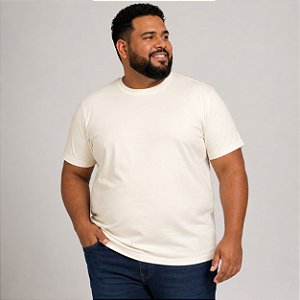 Camiseta Básica Off White Masculina Plus Size XP Ao G5