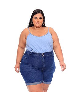 Kit 2 Bermudas Jeans Femininas Pequenos Defeitos  44 ao 70