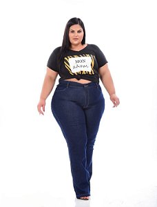 Calça Jeans Feminina Flare Plus Size 44 ao 70 3419