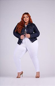 Jaqueta Jeans  Stretch  Feminina Plus Size XP ao G6 3435