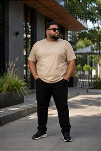 Calça Jeans Preta c/ Stretch Masculina Plus Size 50 ao 80 1456