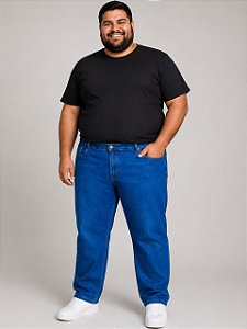 Calça Jeans Stretch Masculina Plus size Básica Moderna Do 50 ao 80 2299