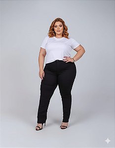 Calça Jeans Feminina Stretch Preta Feminina Plus Size 44 ao 70 1574