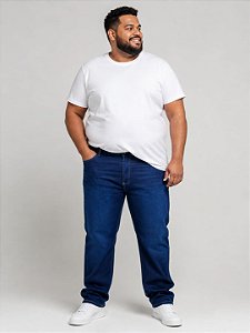 Calça Jeans Masculina Stretch Pequenos Defeitos Plus Size 50 ao 80