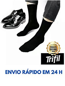 Meia Social Masculino | Kit 03 Pares de Meia para Sapato Social Trifil