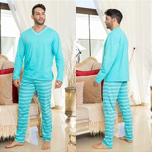 Pijama Masculino Algodão | Pijama Masculino Longo