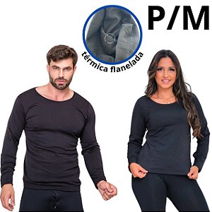 Blusa Térmica P/M |  Segunda Pele Flanelada Unissex