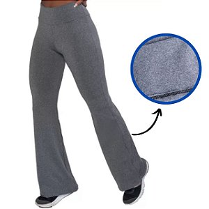 Calça Legging Flanelada Flare