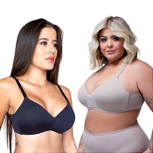 Sutiã Sustentação | Sutiã Corpo Nu 751 sem aro | Bojo soft confort