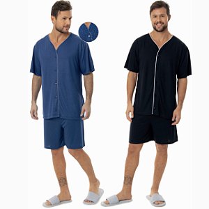 Pijama Masculino Aberto na Frente