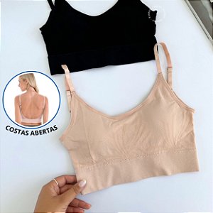 Top costas Abertas | Sutiã costa Nua