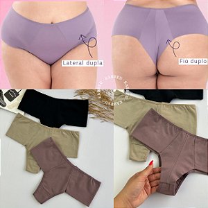 Calcinha Fio Duplo Plus Size | Calcinha de Algodão | Calcinha Corpo Nu 2094C
