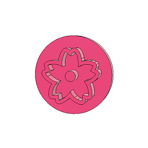 Marcador para Doces/Brigadeiros Tema Flor