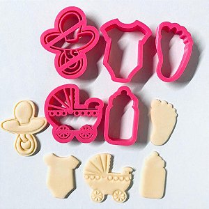 Kit Cortador Chá de Bebê (para pasta)