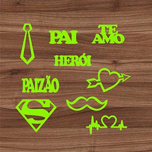 Kit Marcador em Acrílico Tema Pai