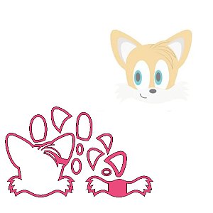 Cortador Sonic 5cm - Personagem Tails